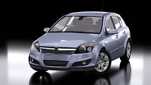 3D Opel Astra H 2008 INTERIOR 3D Model model