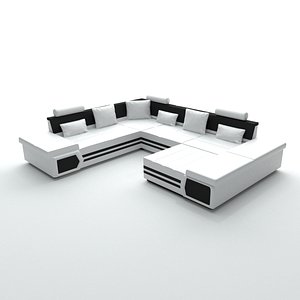 sofa u shaped obj free