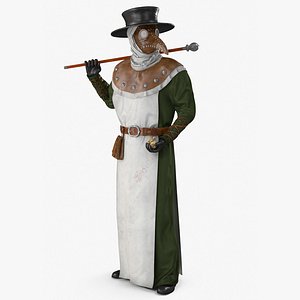 Plague Doctor Rigged for Maya