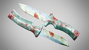 Knife 7 Magic Mist FT With Blood model