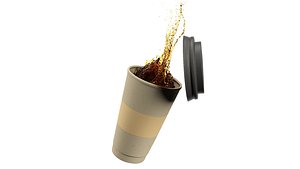 away coffee cup 3D model