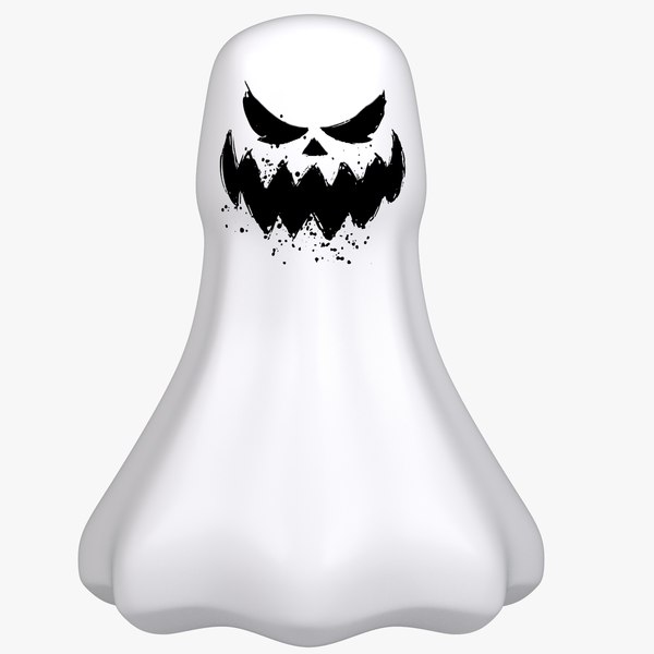 3D model modeled ghost