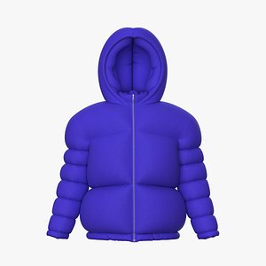 3D Women Puffer Jacket with Hood