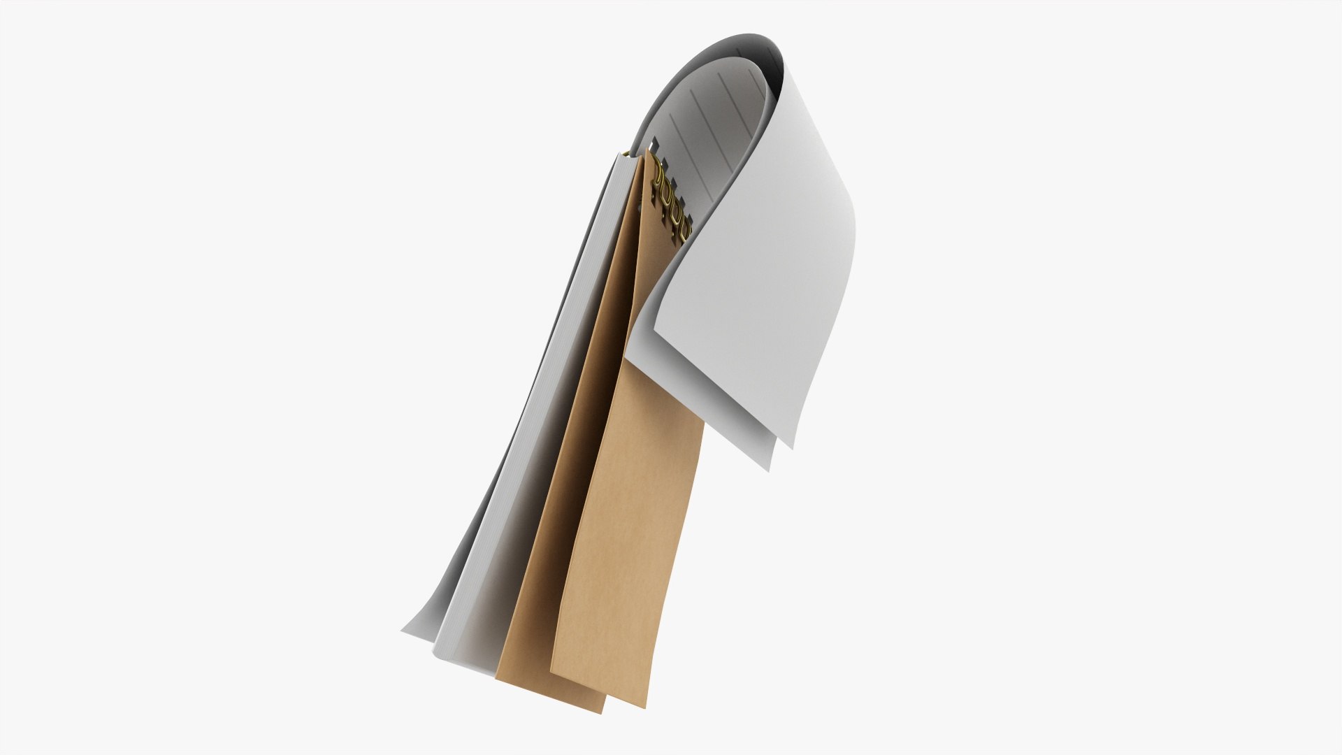 Notebook With Spiral 01 Flipped Model - TurboSquid 1715907