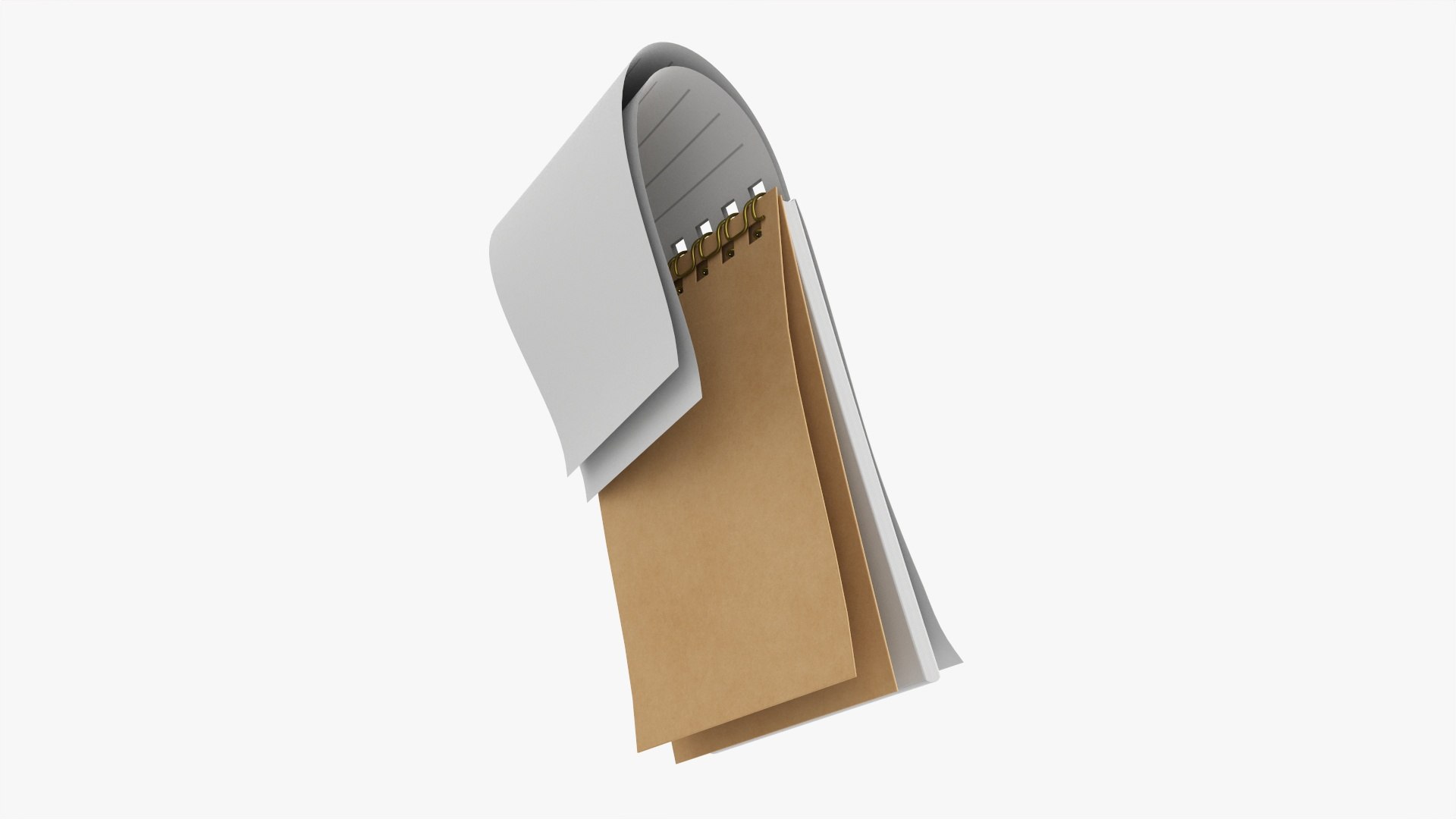 Notebook With Spiral 01 Flipped Model - TurboSquid 1715907