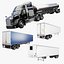3D Generic Semi-Truck and Trailer Collection