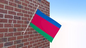 Flag of Kuban 3D model