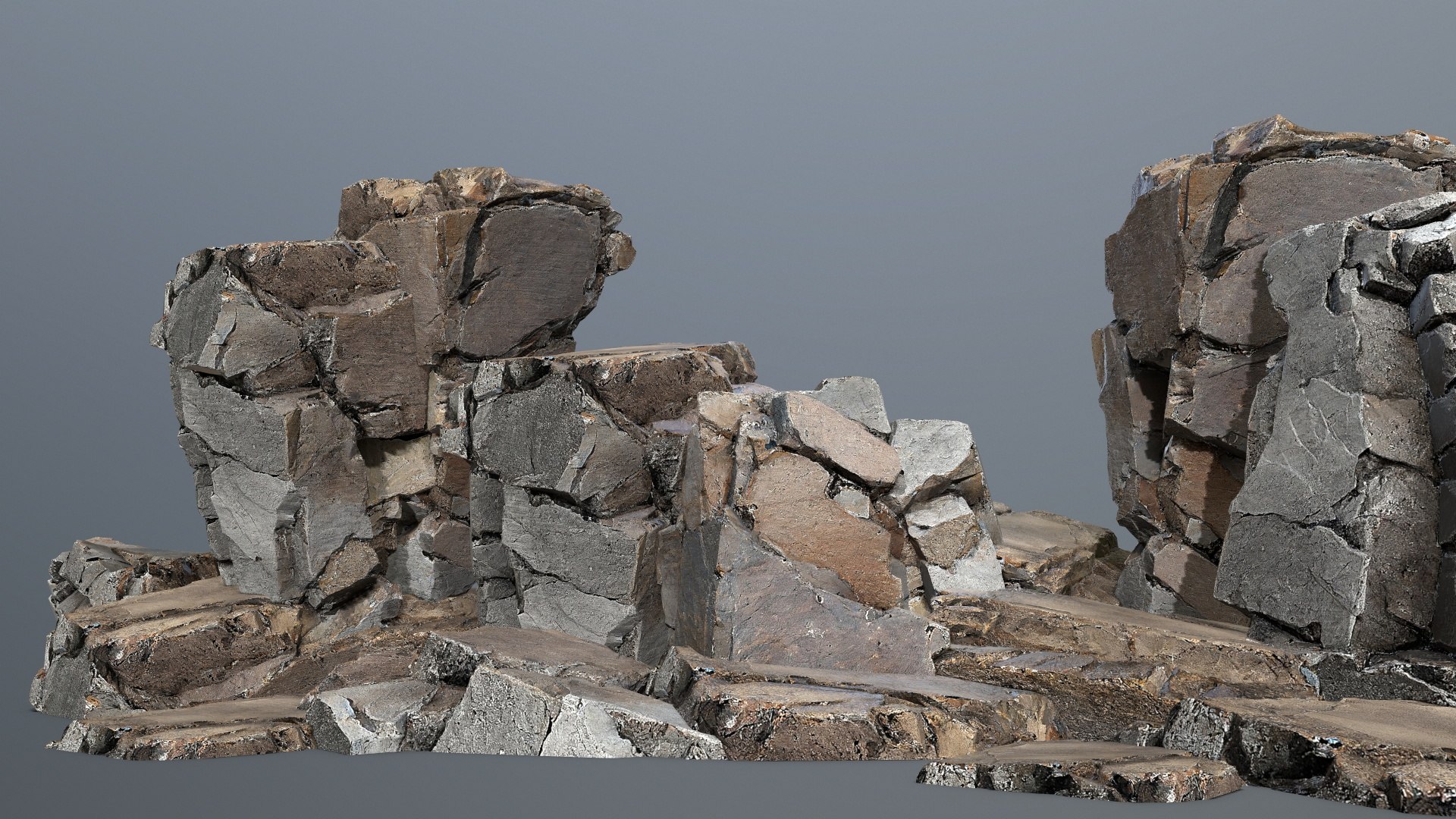 3D Cliff Rocks - TurboSquid 2255038