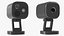 Caméra de surveillance intelligente avec vision nocturne couleur noire
