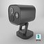 Caméra de surveillance intelligente avec vision nocturne couleur noire