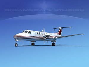 3d model beechcraft 1900c