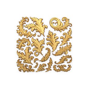 Acanthus Leaves Collection-01 3D model