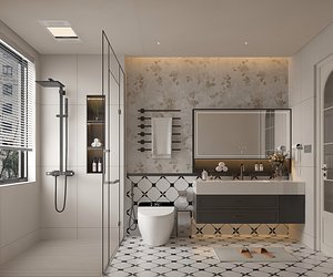 Modern Bathroom 3D model
