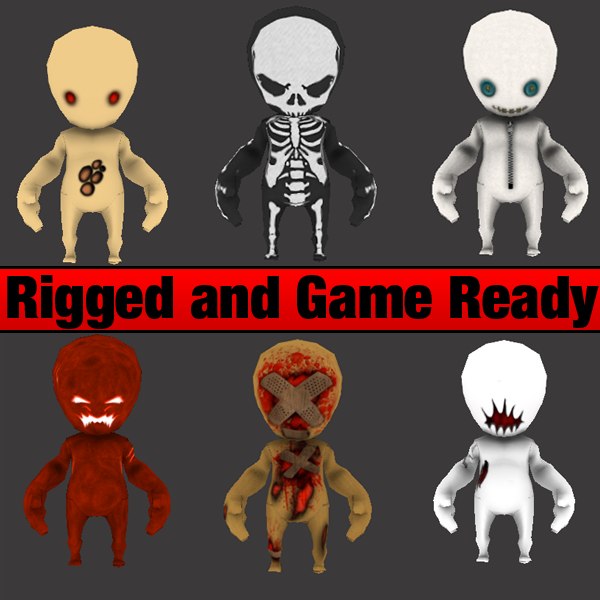 096 SCP Character - Game ready character