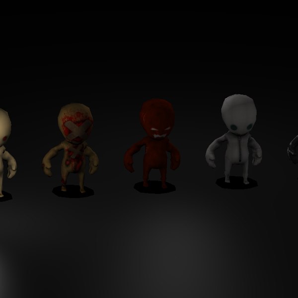 Personagens do jogo de terror Modelo 3D $10 - .unknown - Free3D