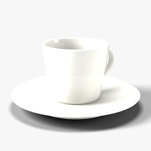 Espresso Cup and Saucer with Coffee - Cafe Tableware Prop