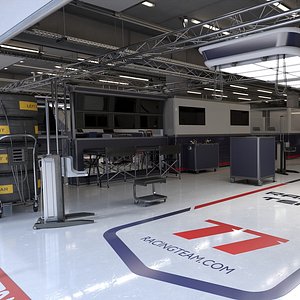Racing Team Garage 7 Equipped
