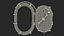 Oval Submarine Hatch with Window Black