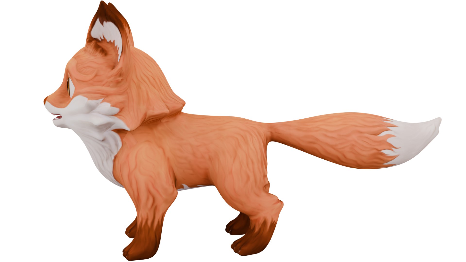 Cartoon Fox Model - TurboSquid 2305331
