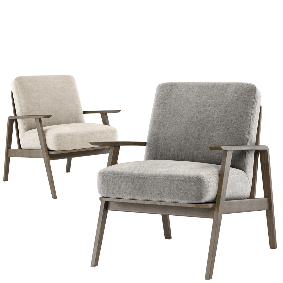 3D Mid Century Modern Chair07 Model - TurboSquid 2204940