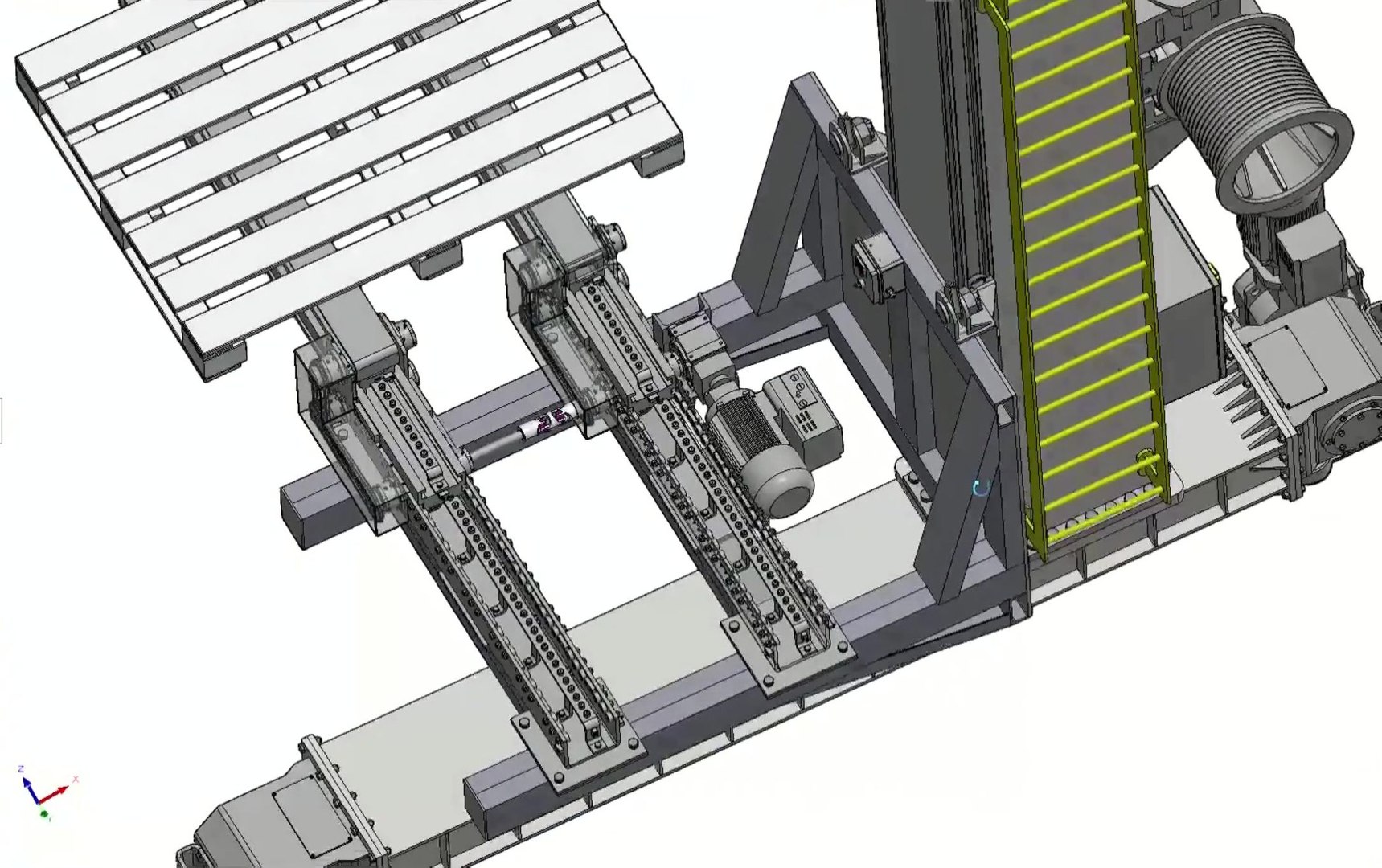 ASRS Stacker Crane 3D CAD Model - Automated Storage Retrieval System 3D ...