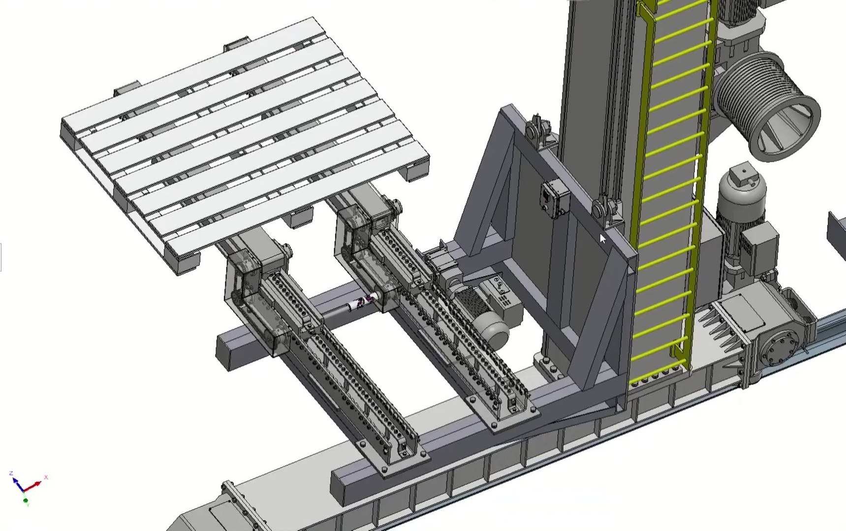 ASRS Stacker Crane 3D CAD Model - Automated Storage Retrieval System 3D ...
