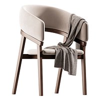 Modrest Truman - Mid-Century Modern Grey Walnut Dining Chair