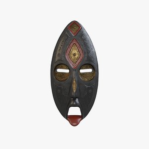 african mask v1 3D model