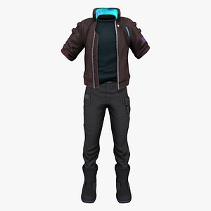Mens Full Cyberpunk Cool Combat Outfit
