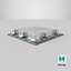 Central Processing Unit Chip Silver