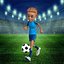 3D Cartoon Footballer Rigged model