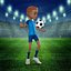 3D Cartoon Footballer Rigged model