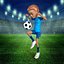 3D Cartoon Footballer Rigged model