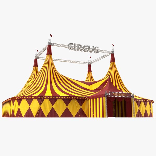 3D real circus tent model