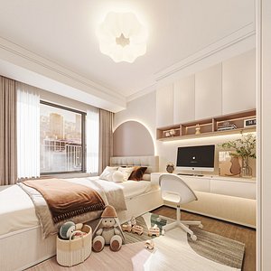 Modern bedroom 3D model