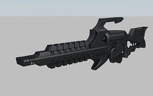 3ds max gauss rifle