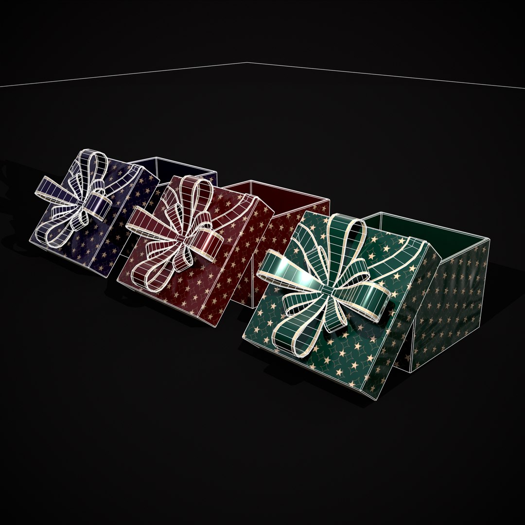 Holiday Gift Box Model - TurboSquid 2185571