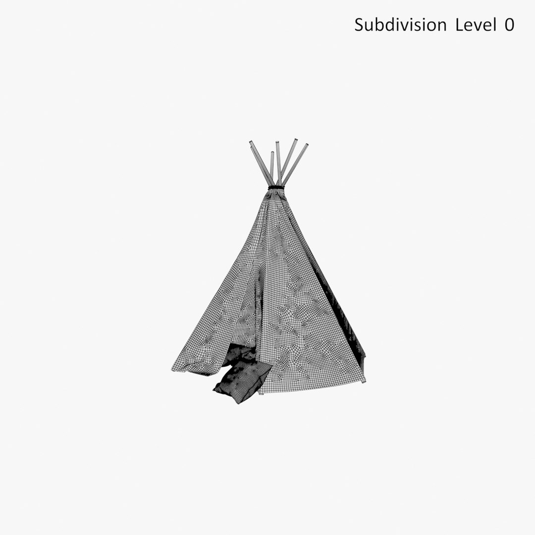 Tepee 01 4 3D Model - TurboSquid 1358046