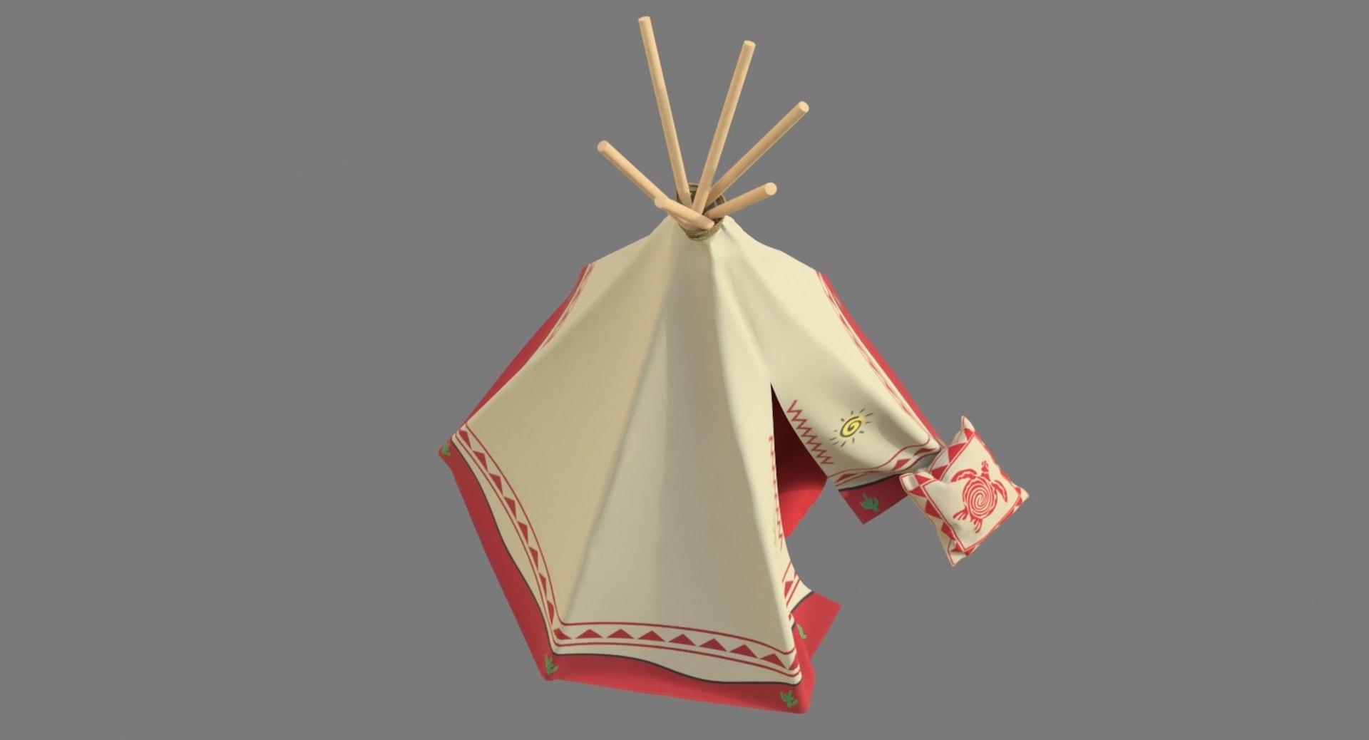 Tepee 01 4 3D Model - TurboSquid 1358046