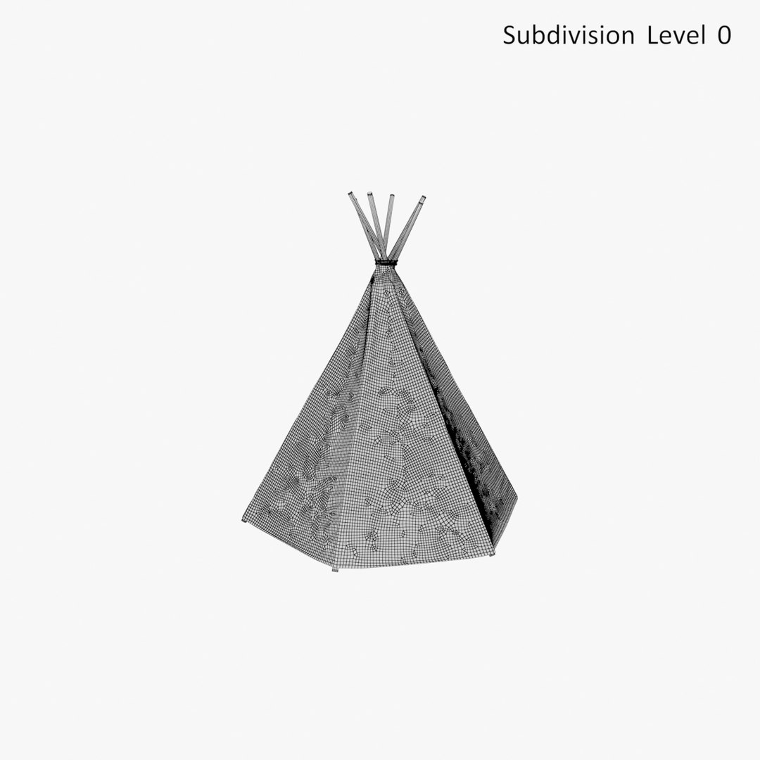 Tepee 01 4 3D Model - TurboSquid 1358046