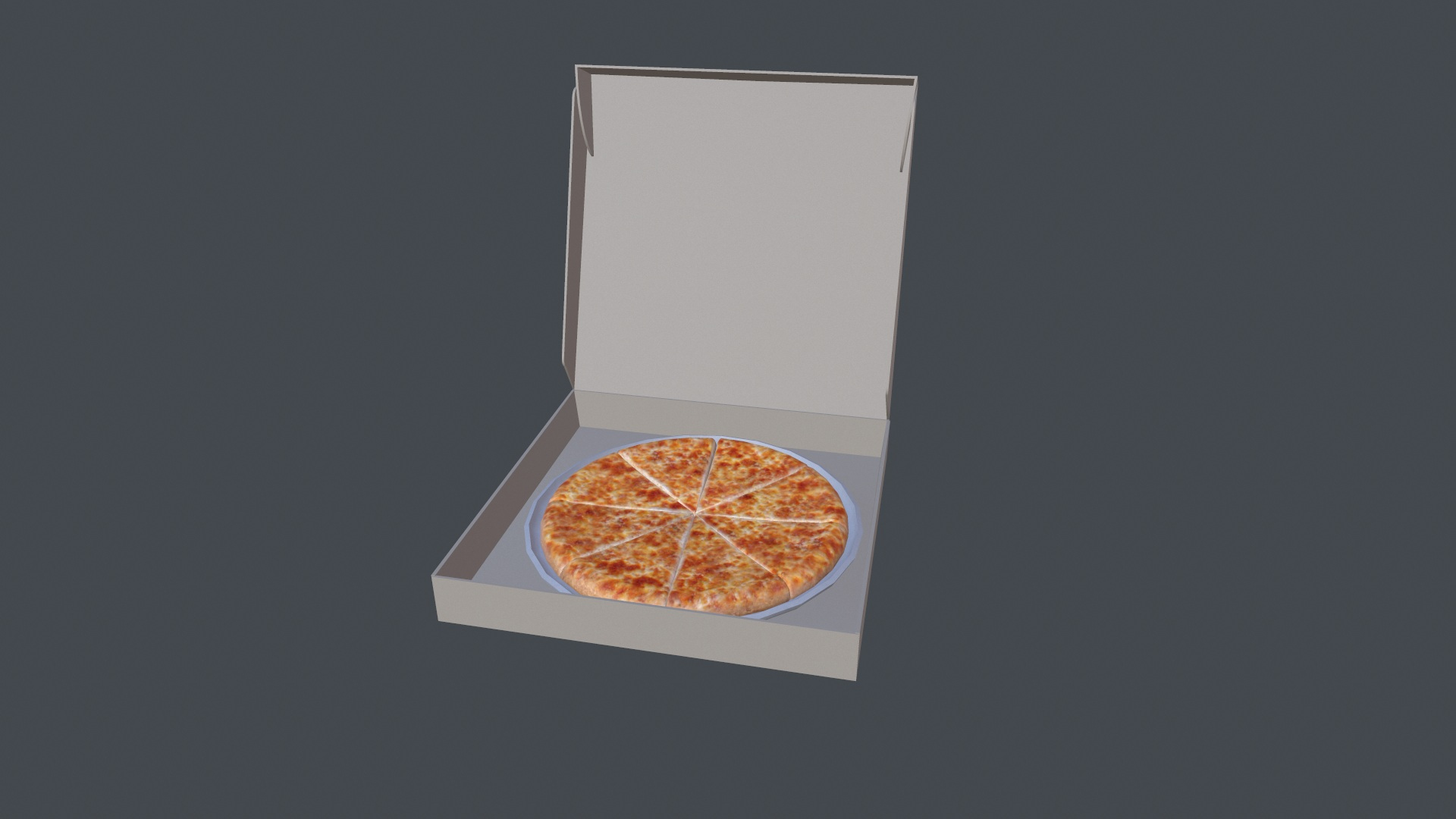 Pizza Box 3d Obj