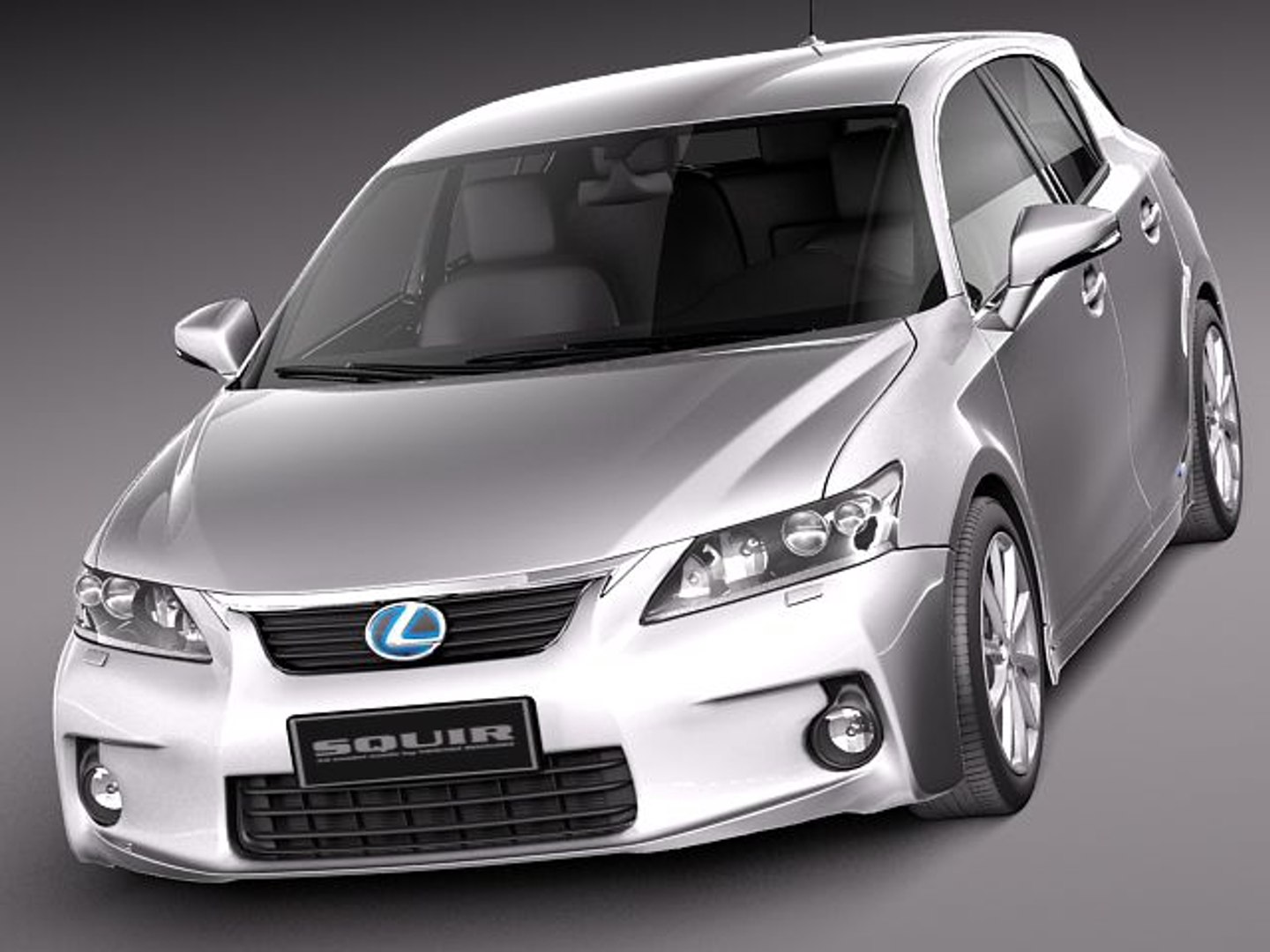 3d model lexus ct 200h 2012