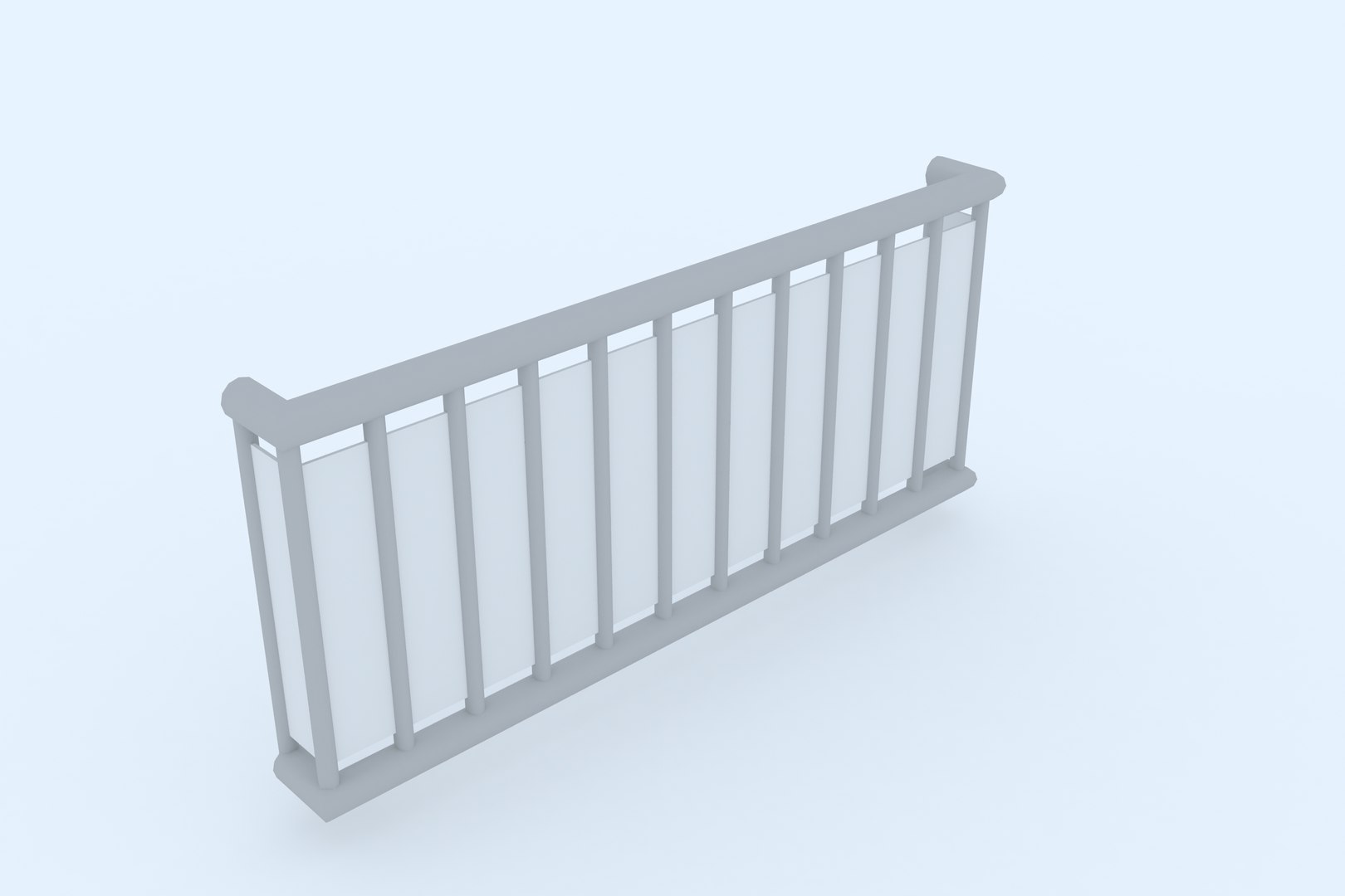 Window Railing 2 Model - TurboSquid 1736295