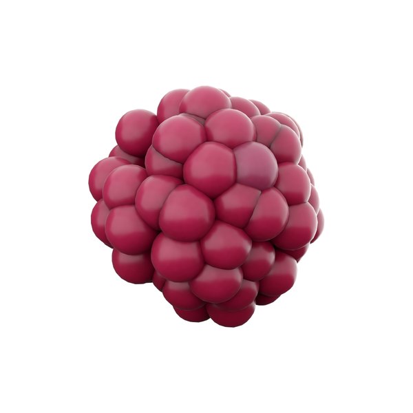 3D 3d cartoon raspberry icon model - TurboSquid 2044243
