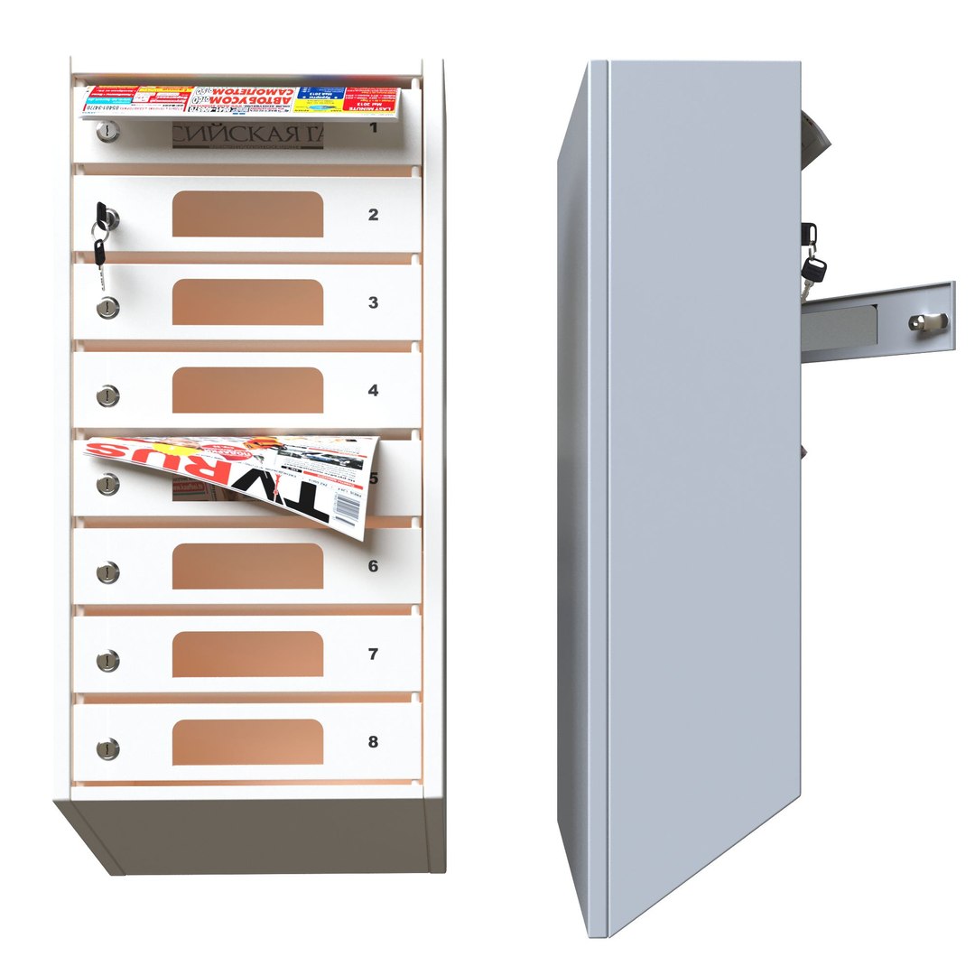 3D Postbox Mailbox Model - TurboSquid 1675709