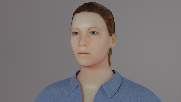 3D model female figure modeled