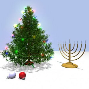 holiday christmas tree 3d model