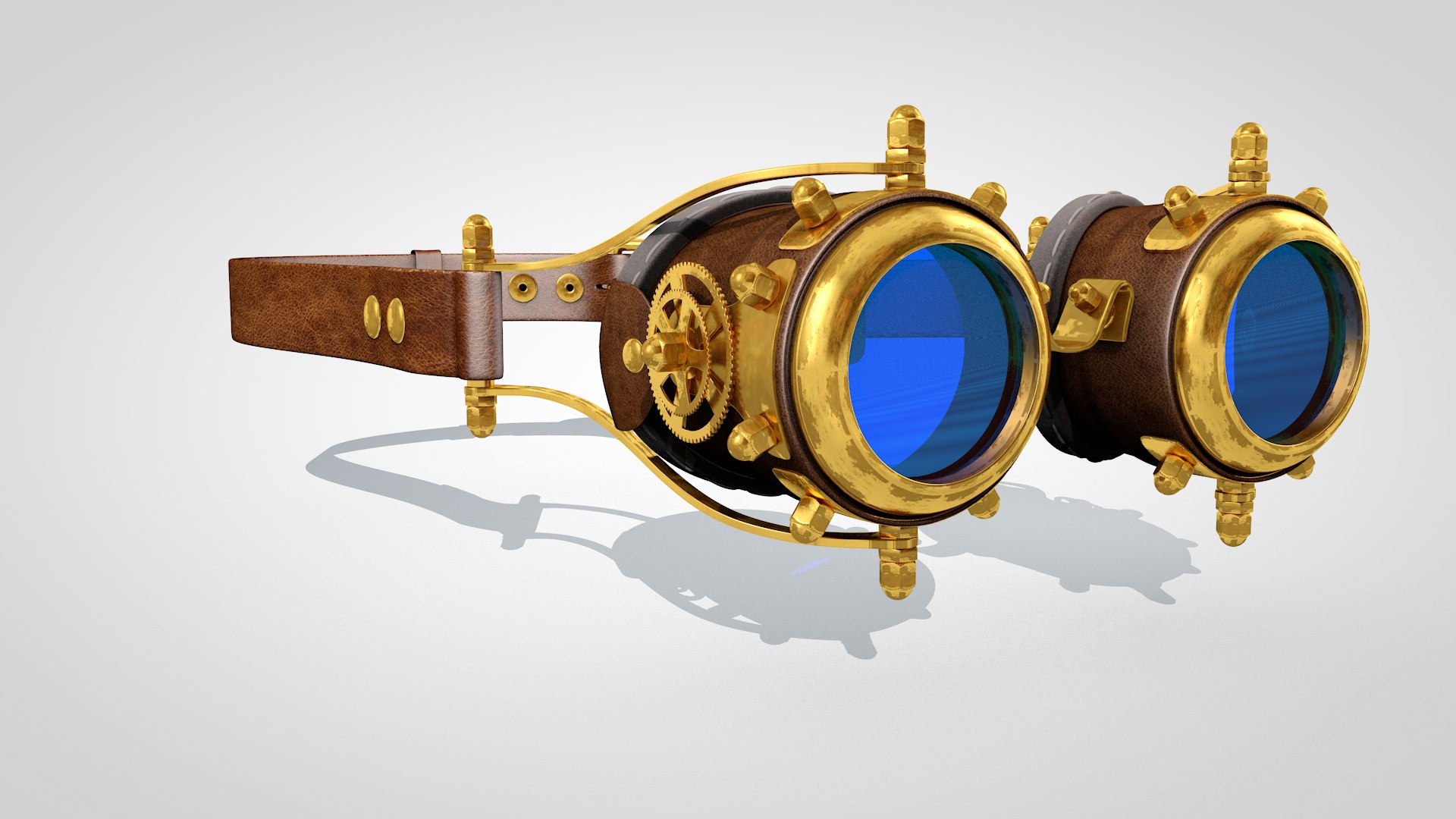 Steampunk Goggles 3d C4d