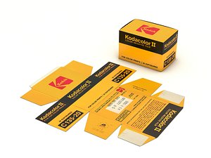 1977 Kodacolor II C 135-20 Color Negative Film Box