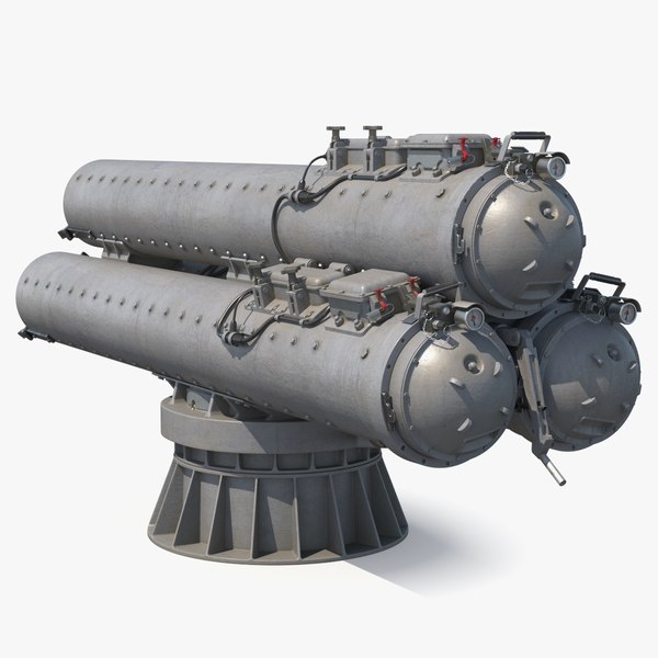 modelo 3d Tubos lanzatorpedos del buque de superficie Mark 32 usados ...